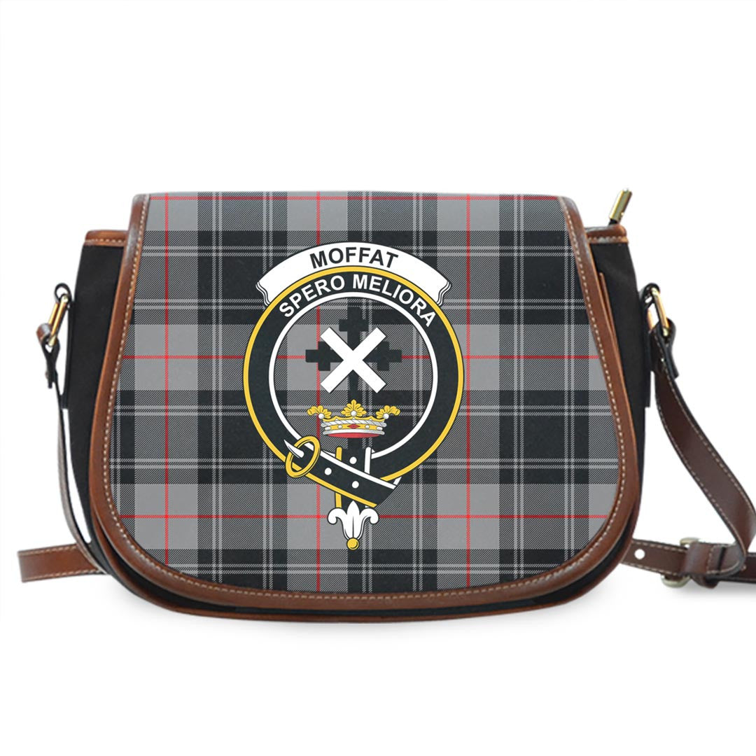 Moffat Modern Tartan Crest Saddle Bag