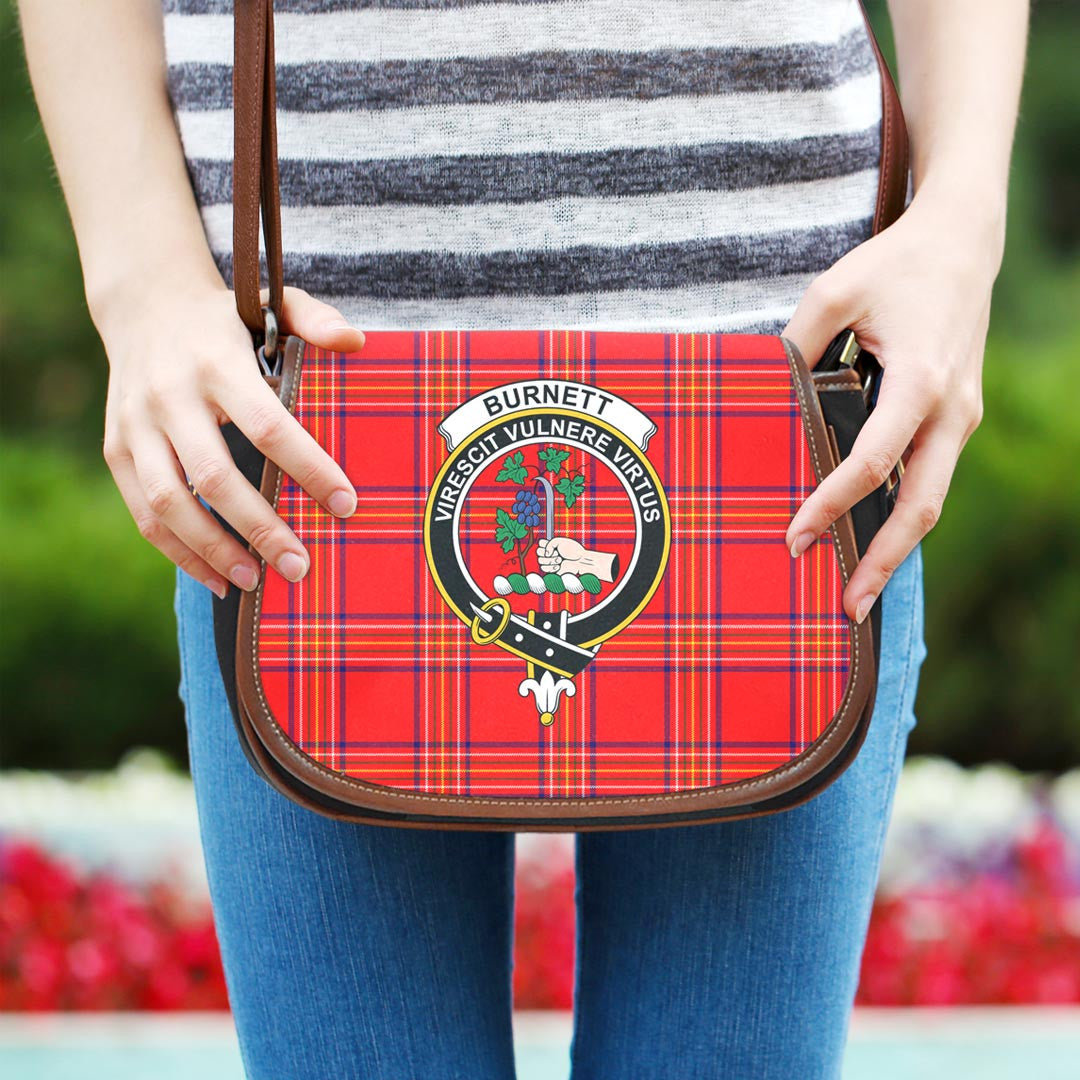 Burnett Modern Tartan Crest Saddle Bag
