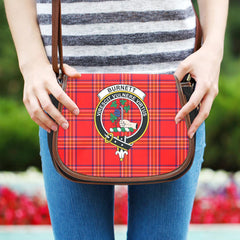 Burnett Modern Tartan Crest Saddle Bag