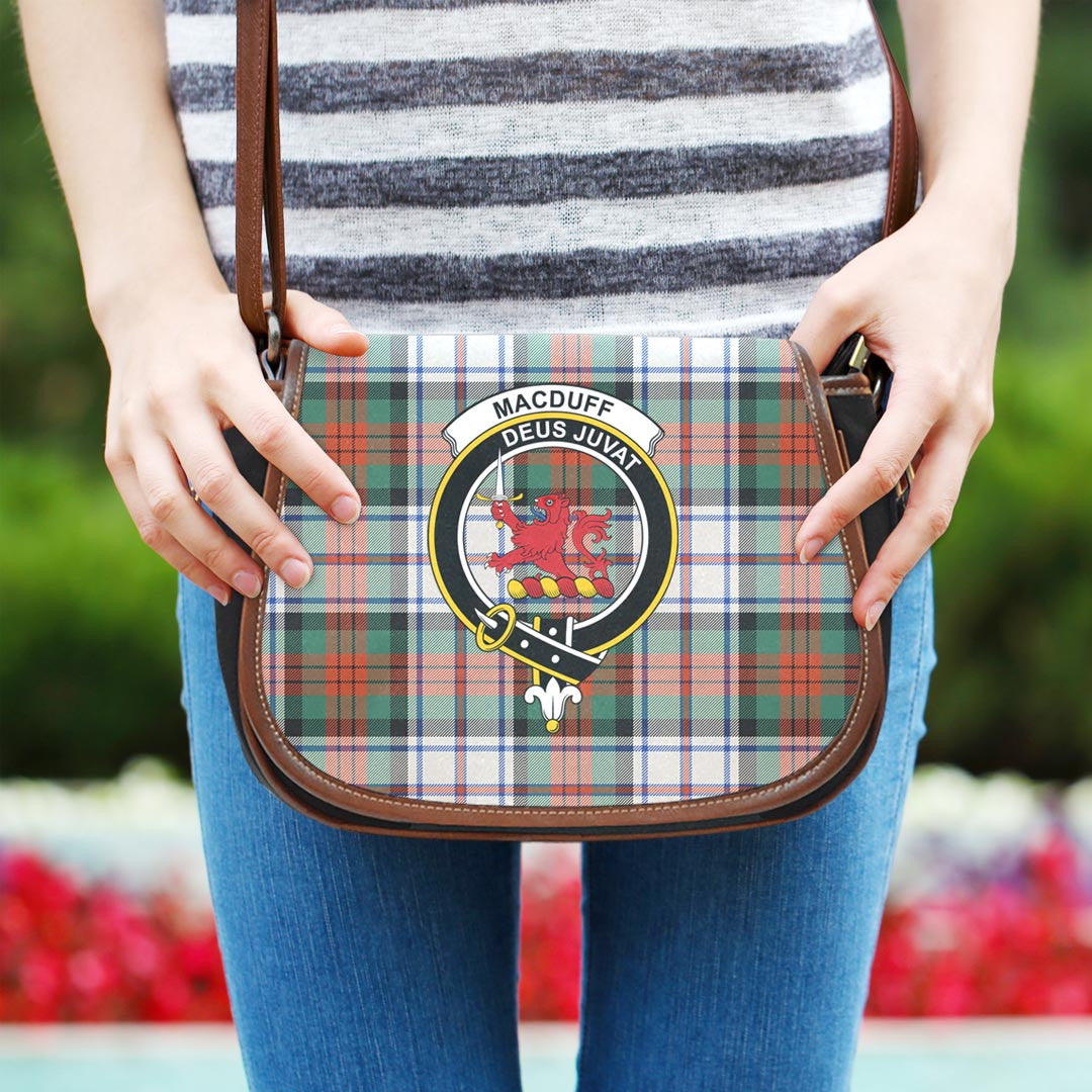 MacDuff Dress Ancient Tartan Crest Saddle Bag