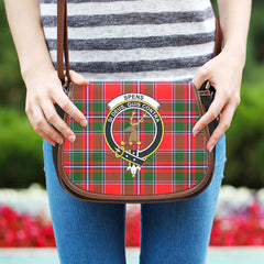 Spens Modern Tartan Crest Saddle Bag