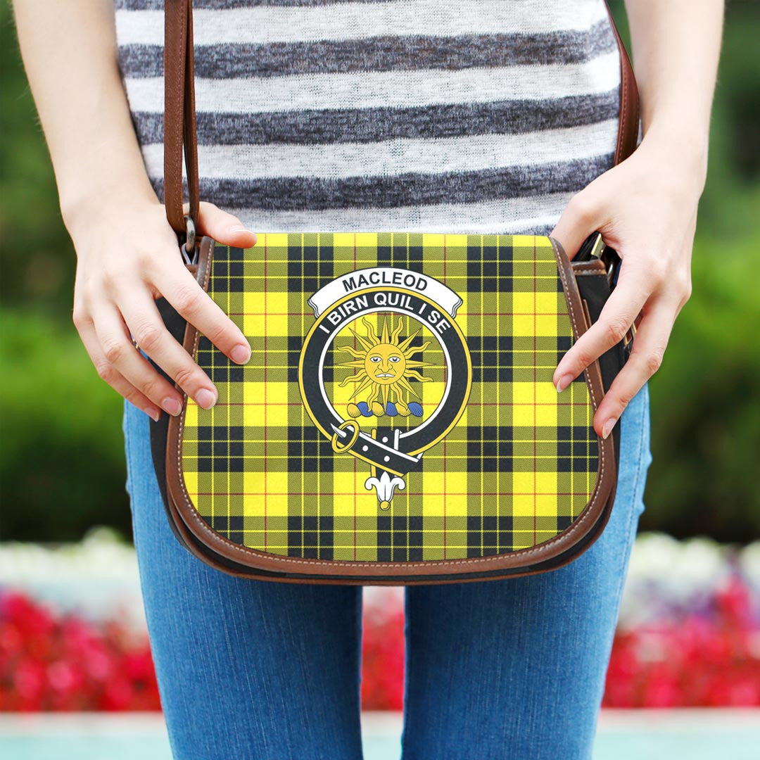 MacLeod of Lewis Modern Tartan Crest Saddle Bag