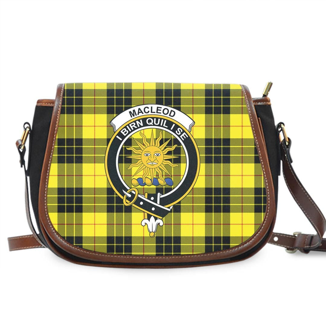 MacLeod of Lewis Modern Tartan Crest Saddle Bag