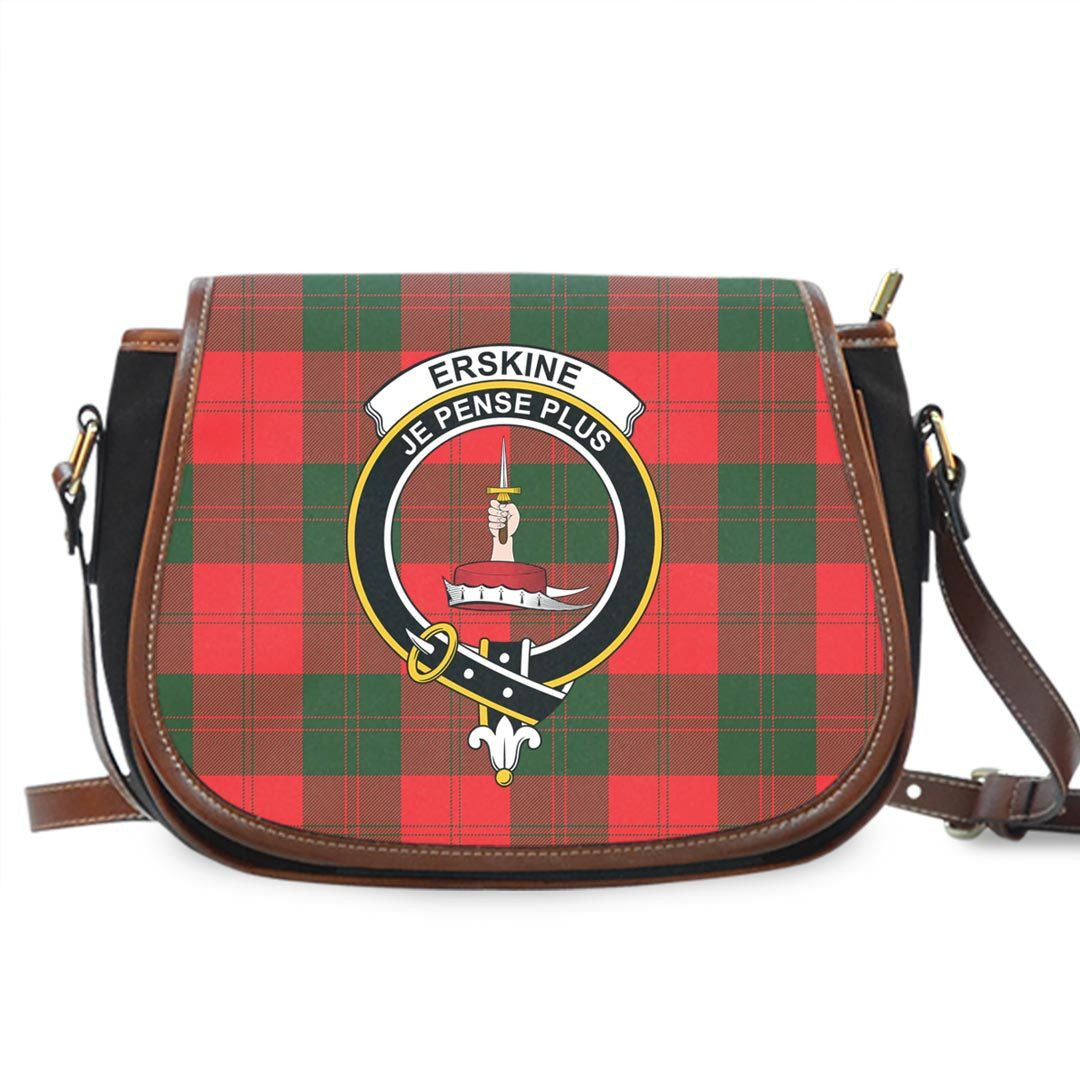 Erskine Modern Tartan Crest Saddle Bag