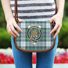 MacKenzie Dress Ancient Tartan Crest Saddle Bag