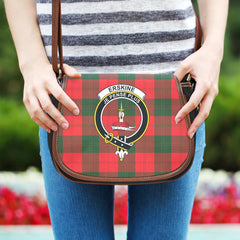 Erskine Modern Tartan Crest Saddle Bag