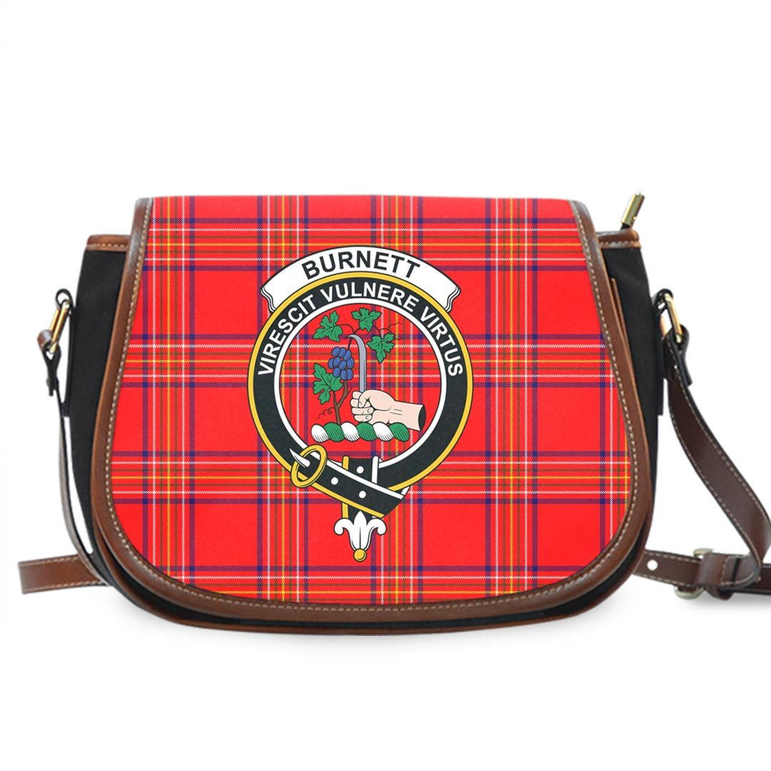 Burnett Modern Tartan Crest Saddle Bag