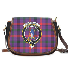 Montgomery Modern Tartan Crest Saddle Bag
