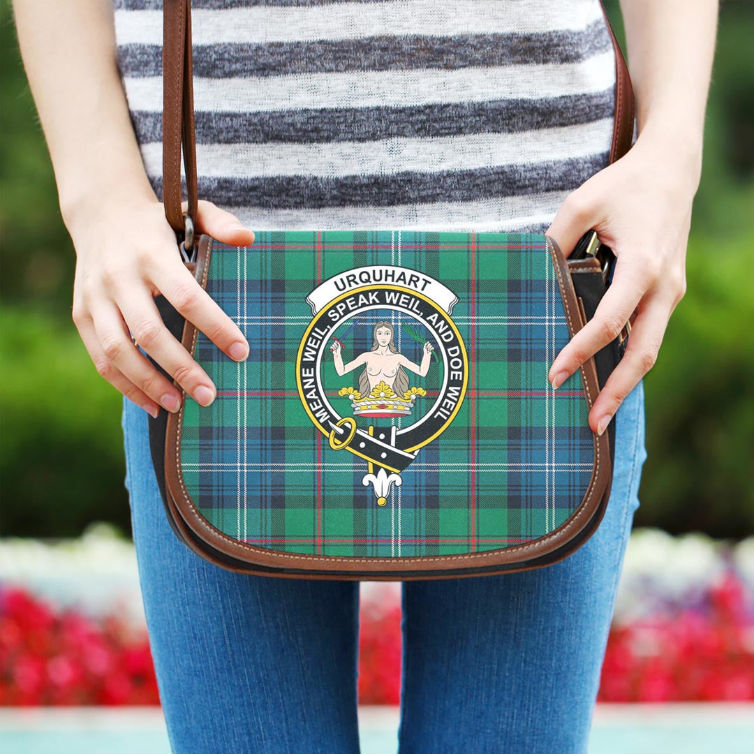 Urquhart Ancient Tartan Crest Saddle Bag