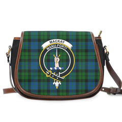 MacKay Modern Tartan Crest Saddle Bag