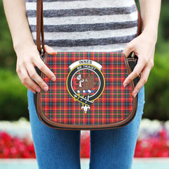 Innes Modern Tartan Crest Saddle Bag