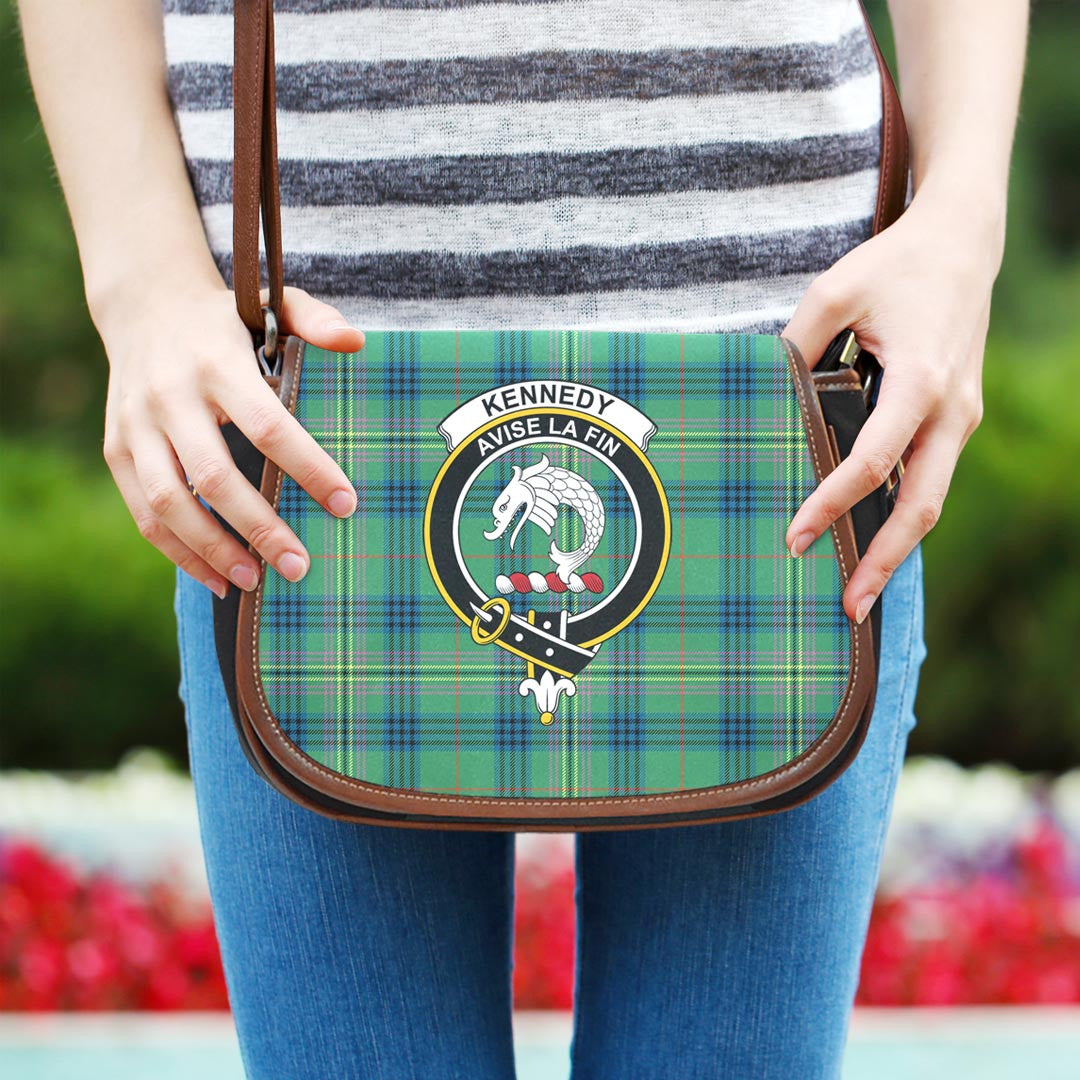 Kennedy Ancient Tartan Crest Saddle Bag