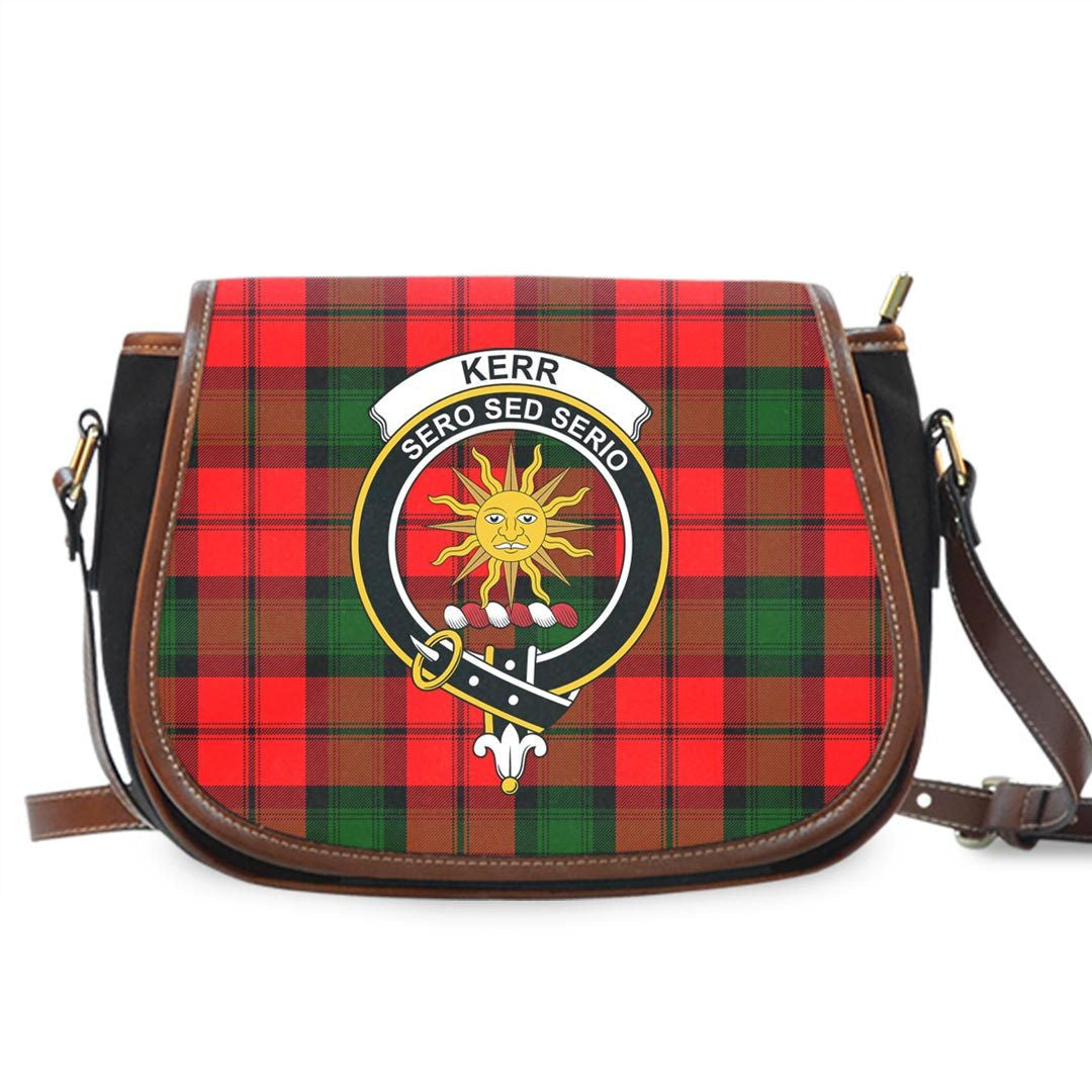 Kerr Modern Tartan Crest Saddle Bag