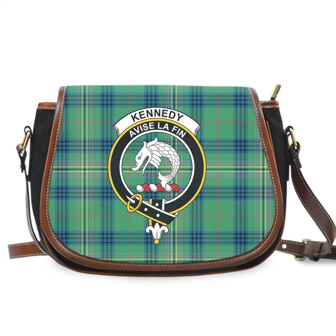 Kennedy Ancient Tartan Crest Saddle Bag