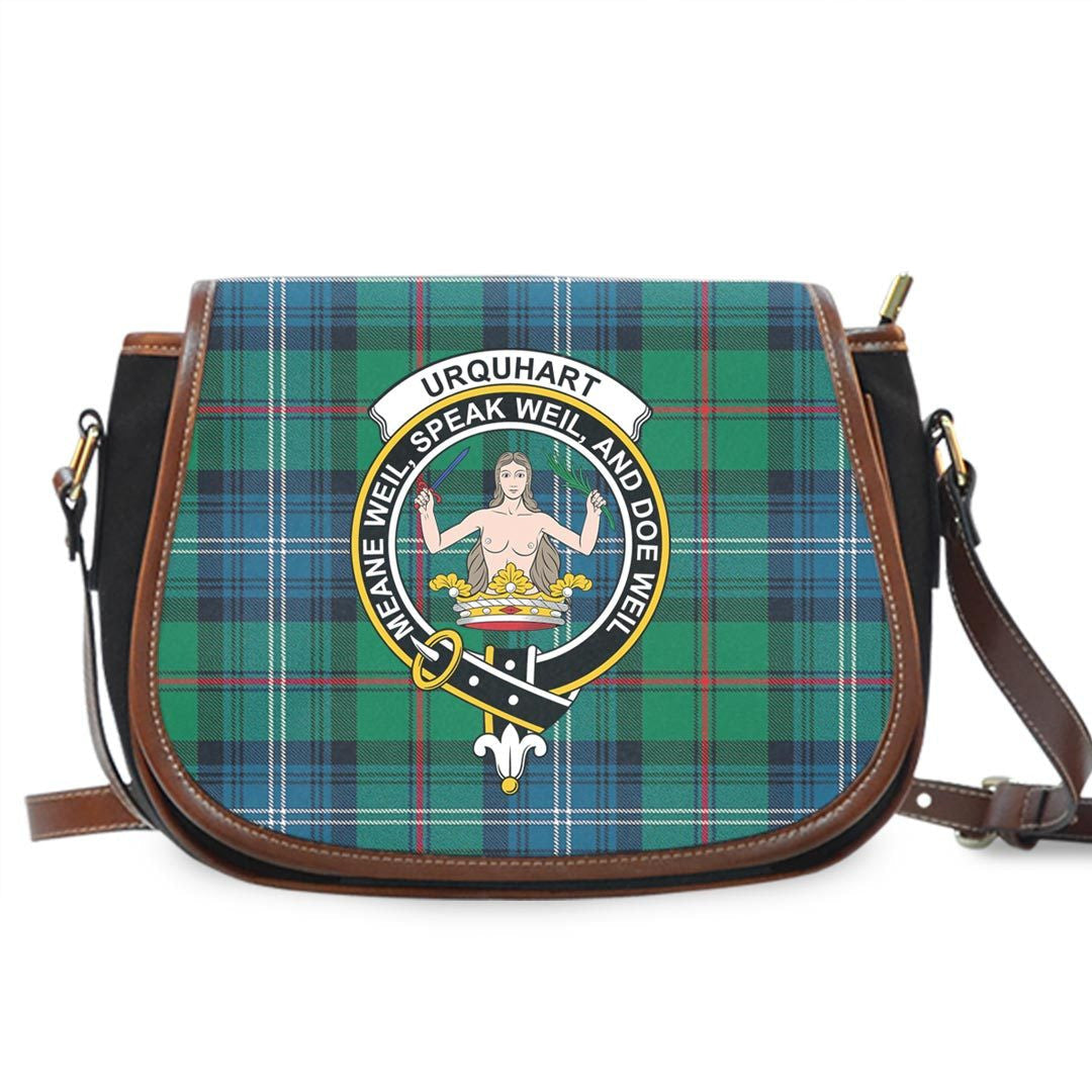 Urquhart Ancient Tartan Crest Saddle Bag