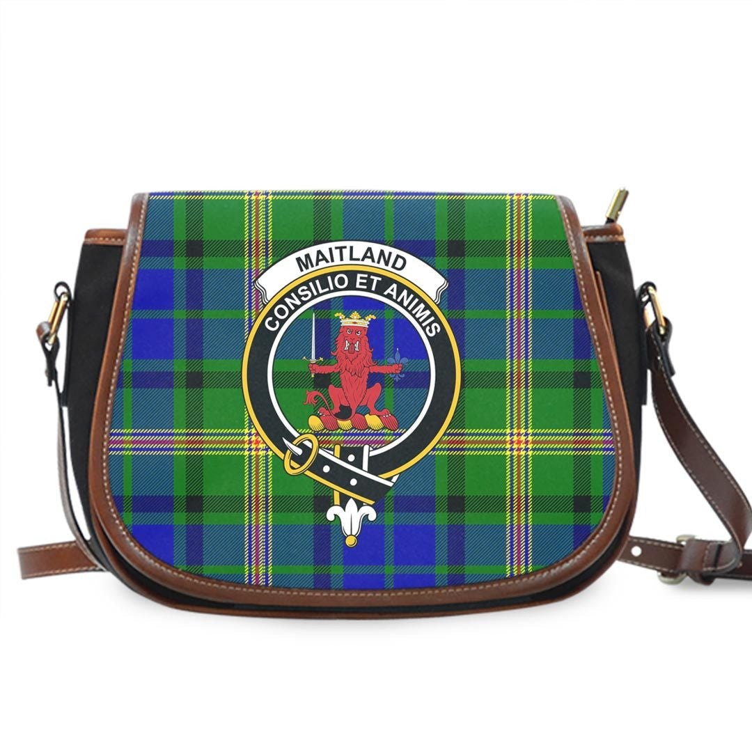 Maitland Tartan Crest Saddle Bag