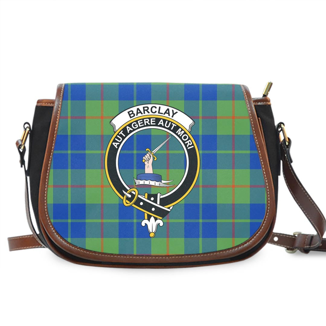 Barclay Hunting Ancient Tartan Crest Saddle Bag