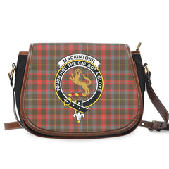 MacKintosh Hunting Weathered Tartan Crest Saddle Bag