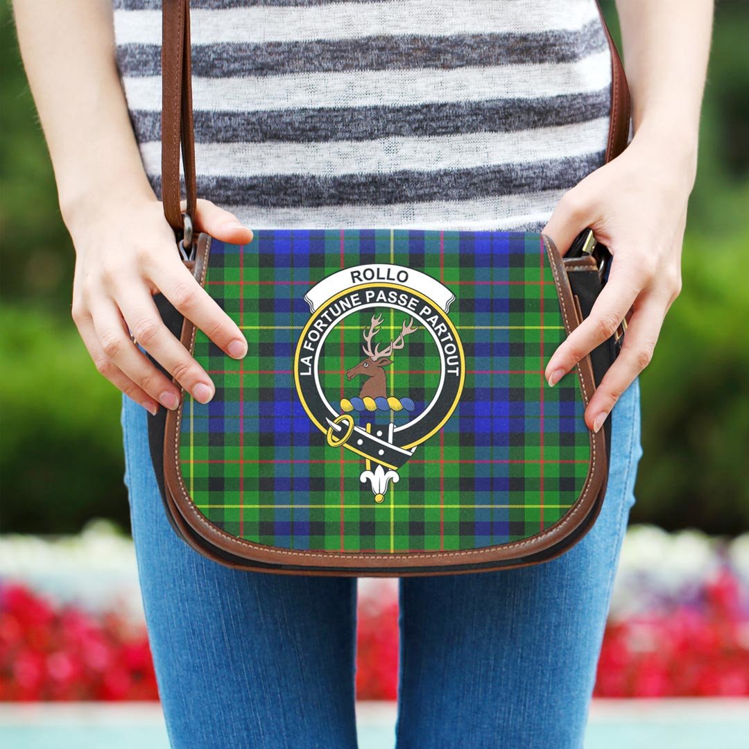 Rollo Modern Tartan Crest Saddle Bag
