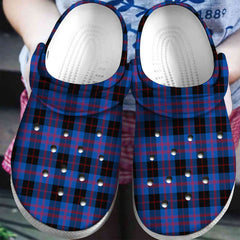Angus Modern Tartan Plaid Crocs