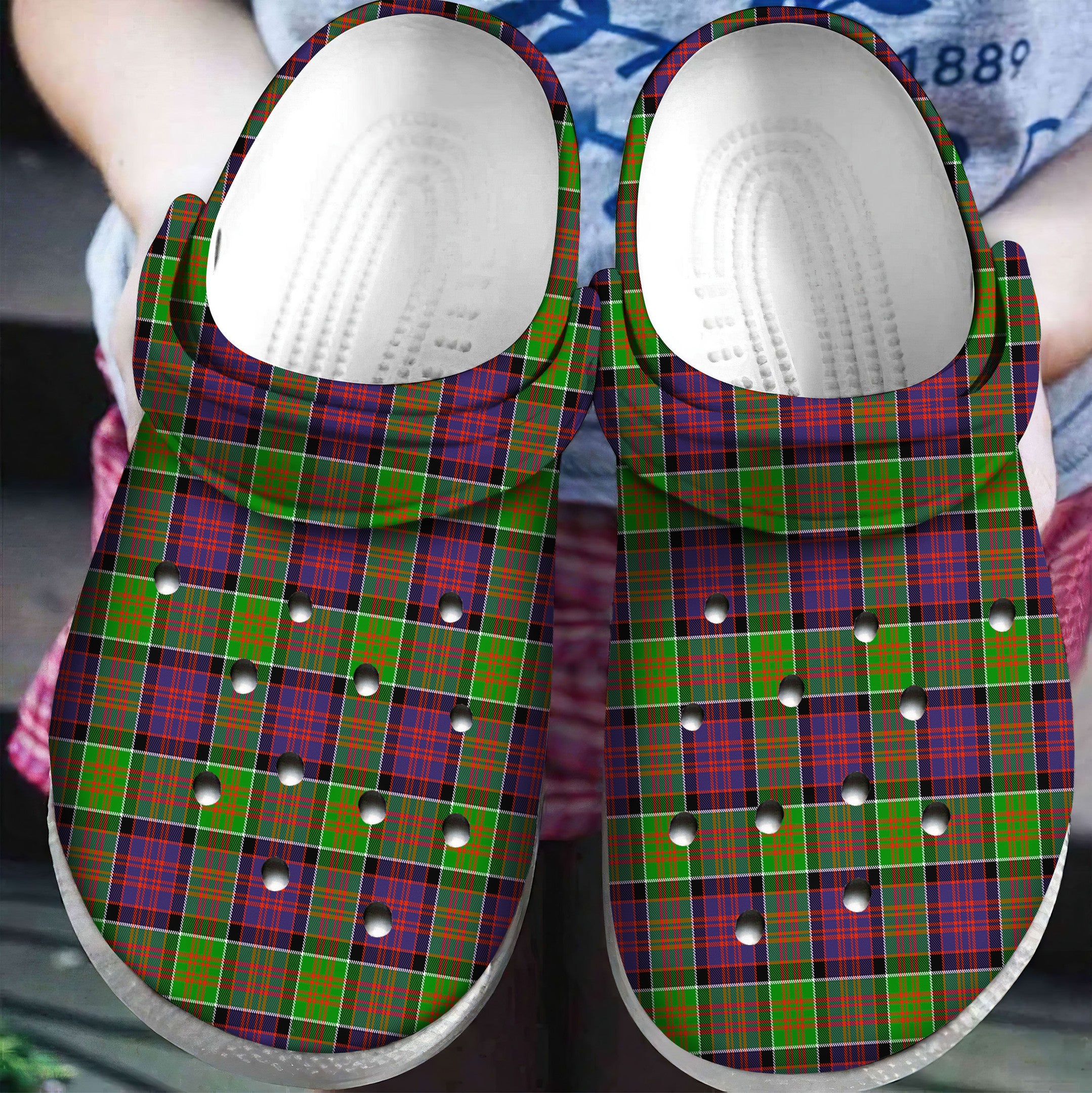MacDonald of Clanranald Tartan Plaid Crocs