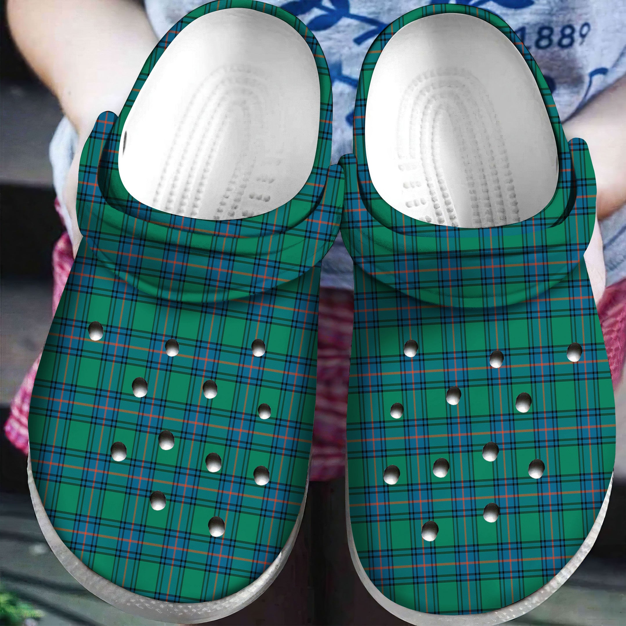 Shaw Ancient Tartan Plaid Crocs