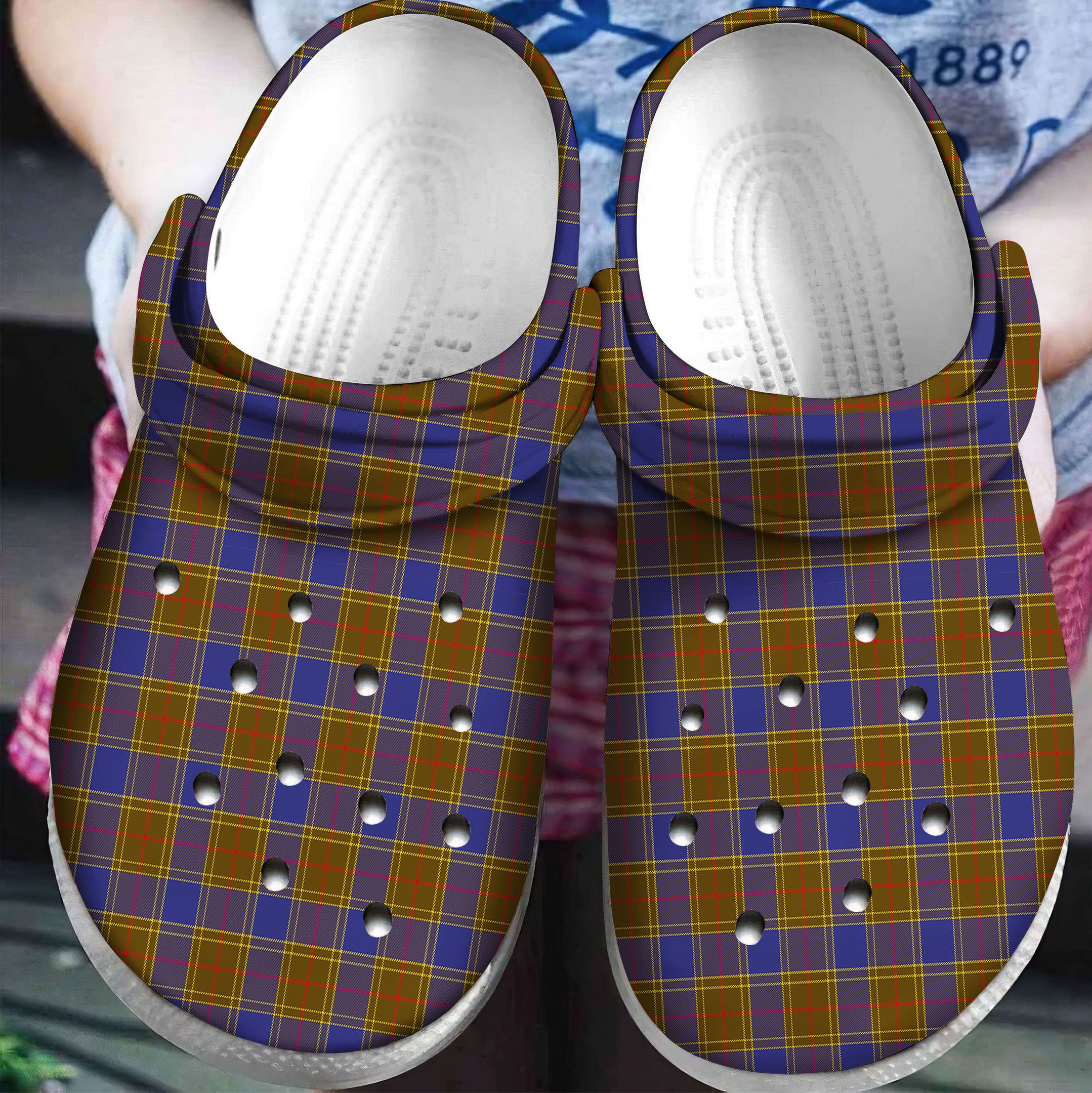 Balfour Modern Tartan Plaid Crocs