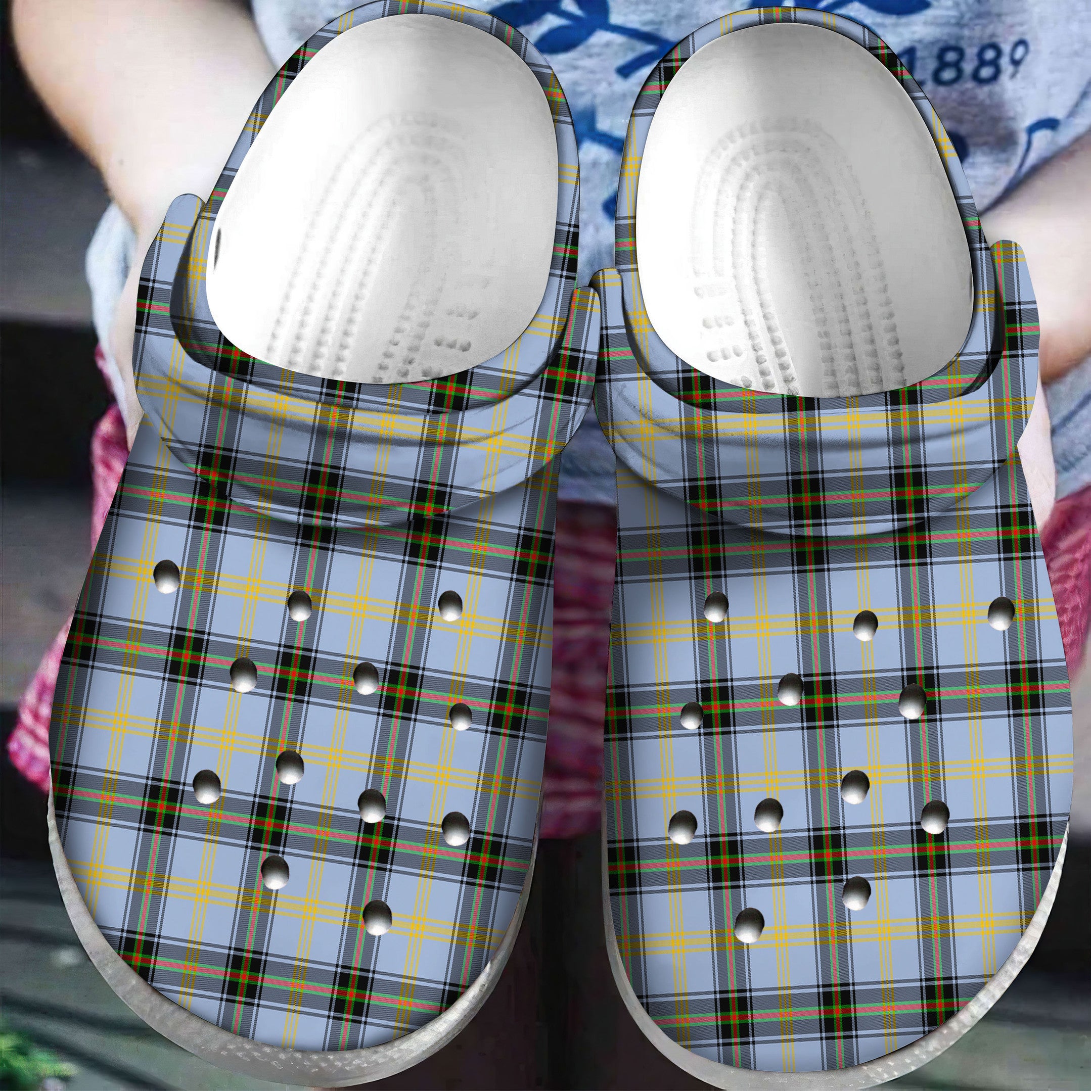 Bell of the Borders Tartan Plaid Crocs