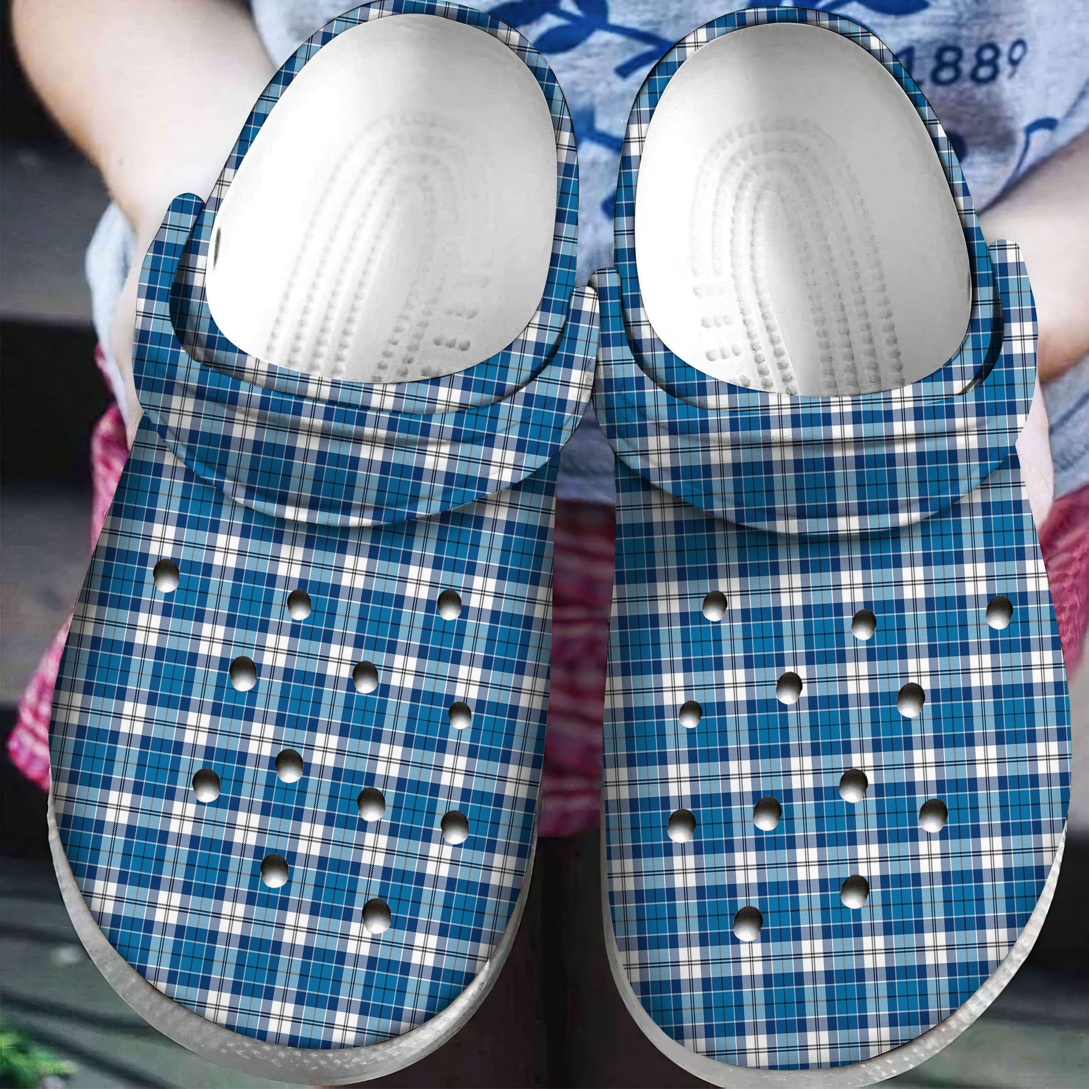 Strathclyde District Tartan Plaid Crocs