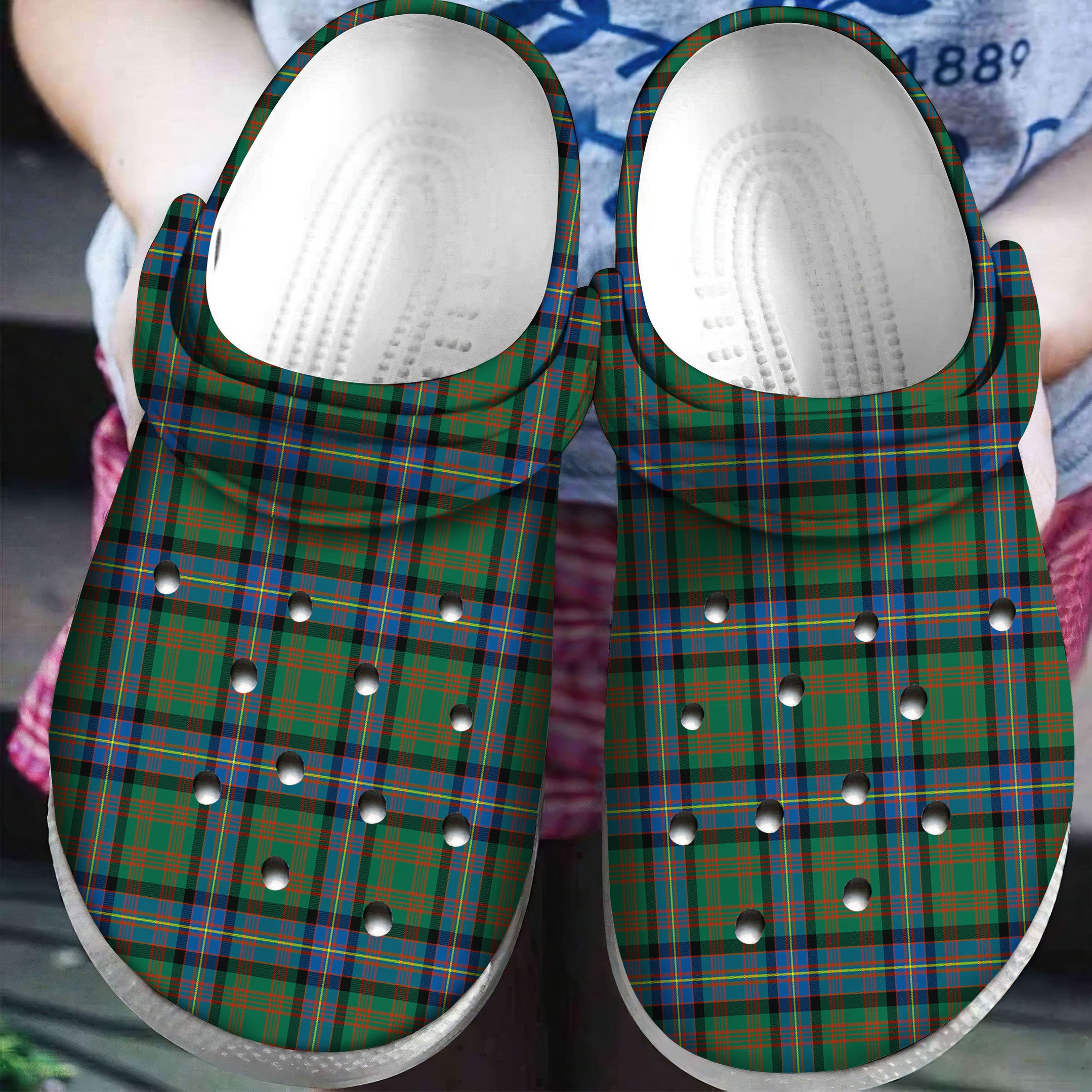 Cochrane Ancient Tartan Plaid Crocs