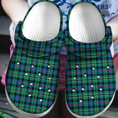 Rose Hunting Ancient Tartan Plaid Crocs