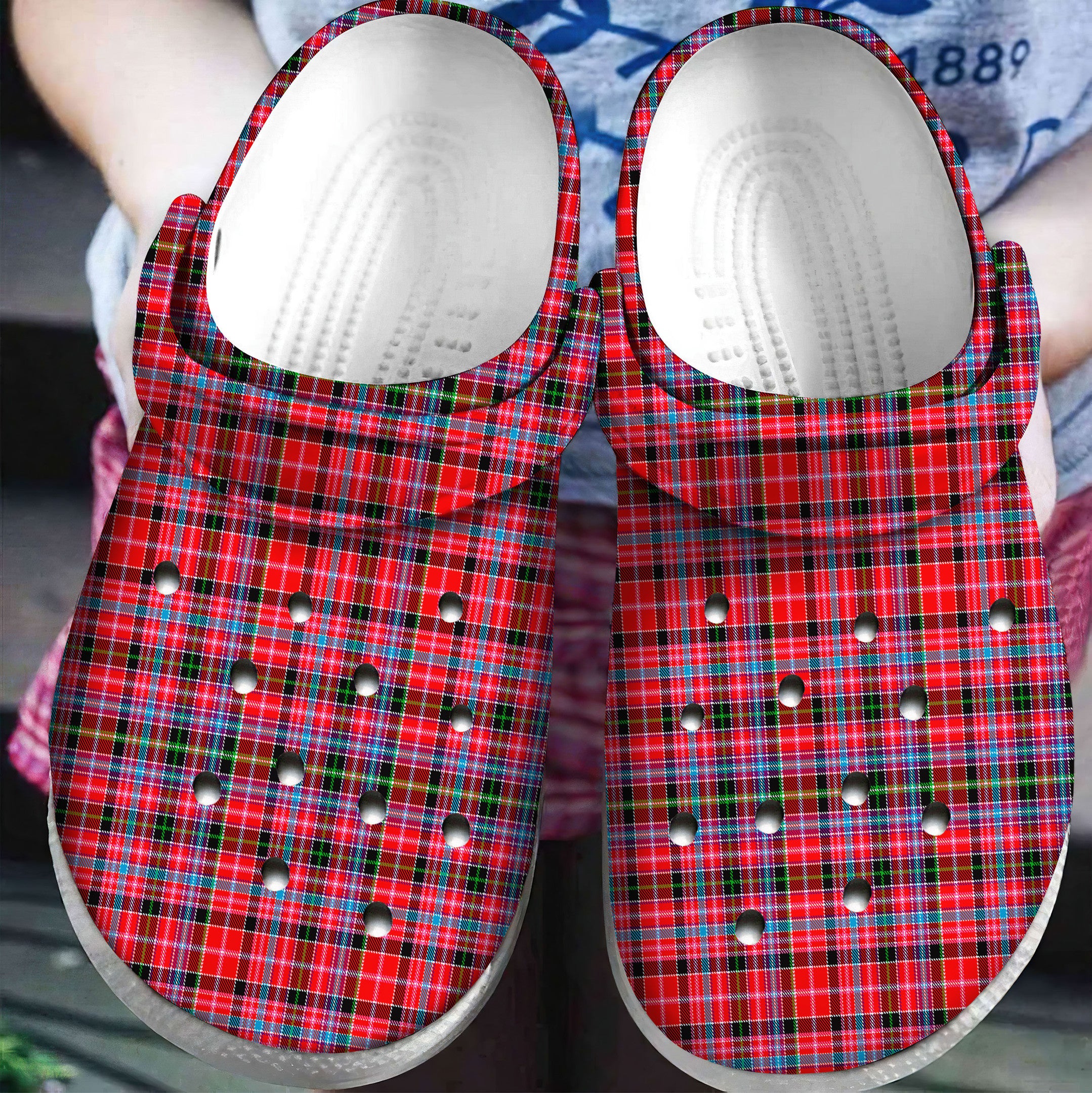 Aberdeen District Tartan Plaid Crocs