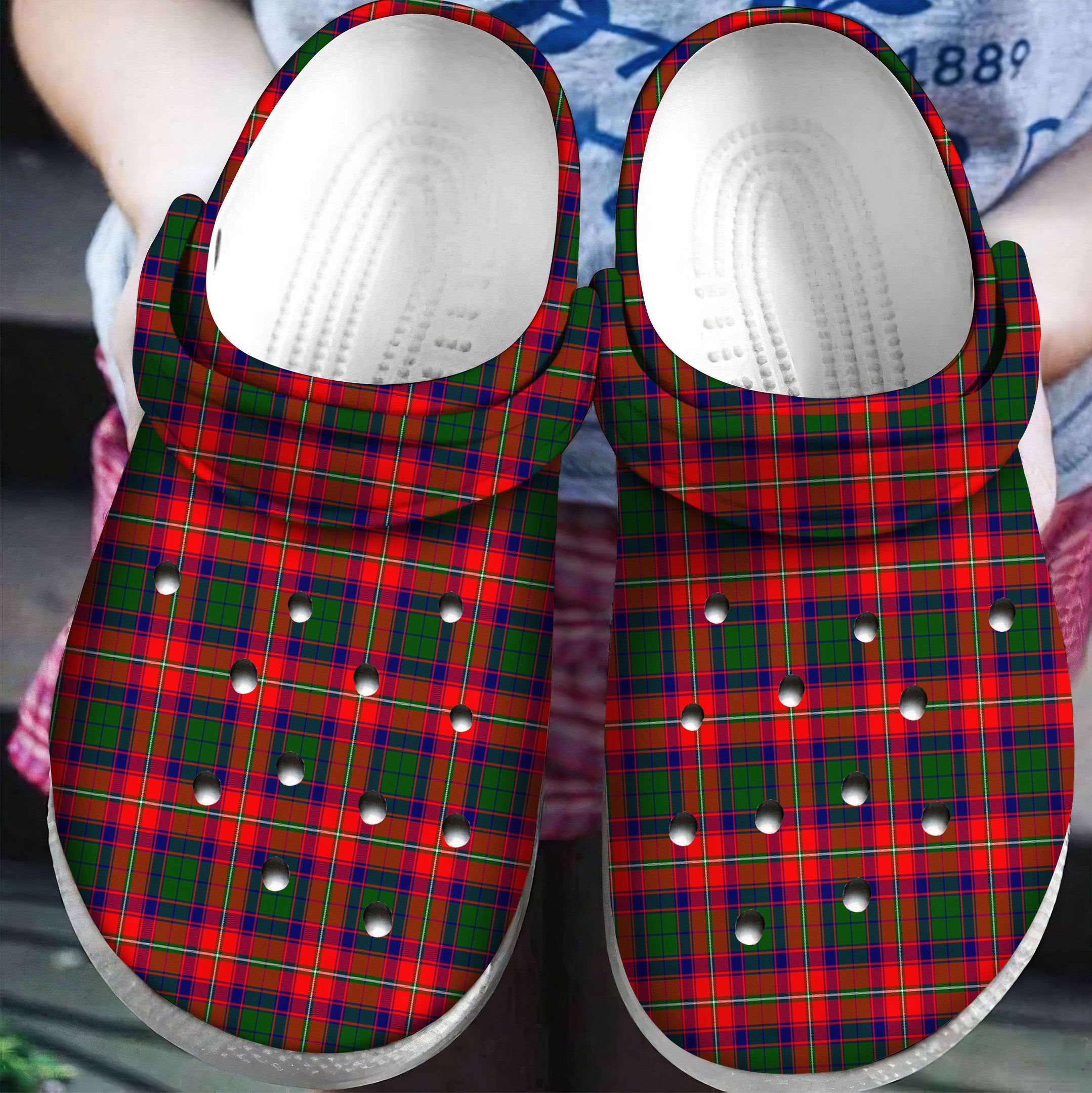 Roxburgh District Tartan Plaid Crocs