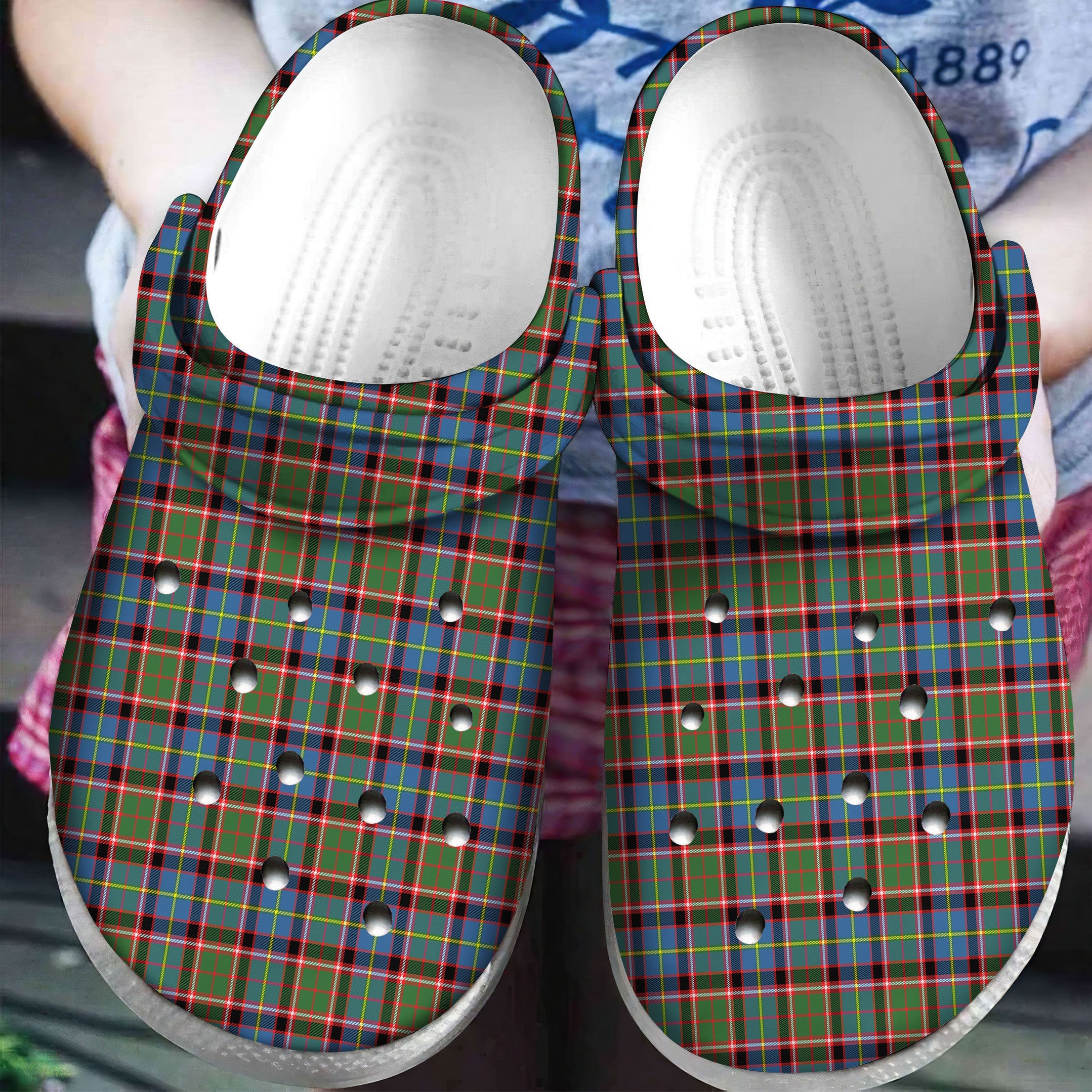 Stirling (of Cadder-Present Chief) Tartan Plaid Crocs