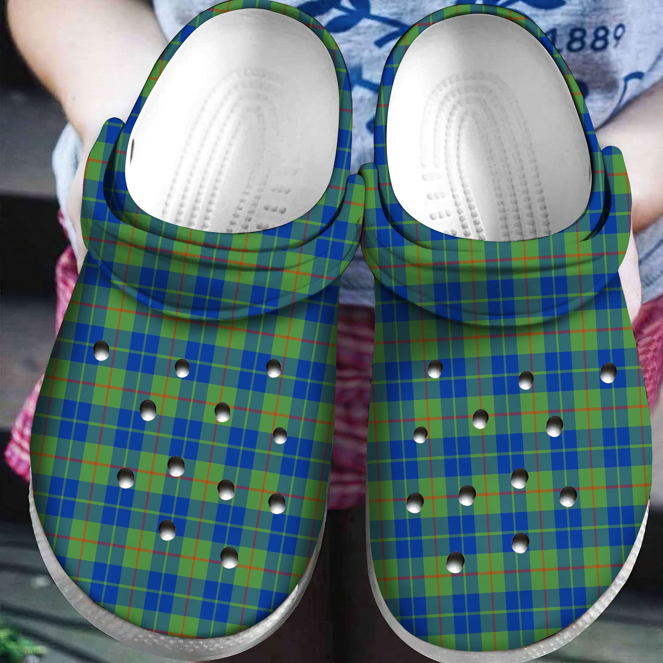 Barclay Hunting Ancient Tartan Plaid Crocs