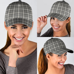 Scott Black White Ancient Tartan Plaid Classic Cap