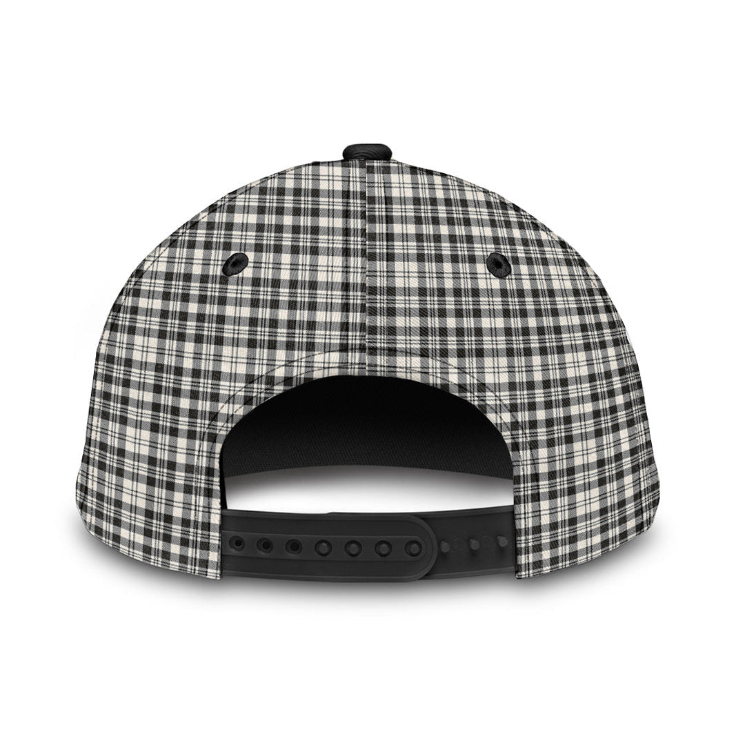 Scott Black White Ancient Tartan Plaid Classic Cap