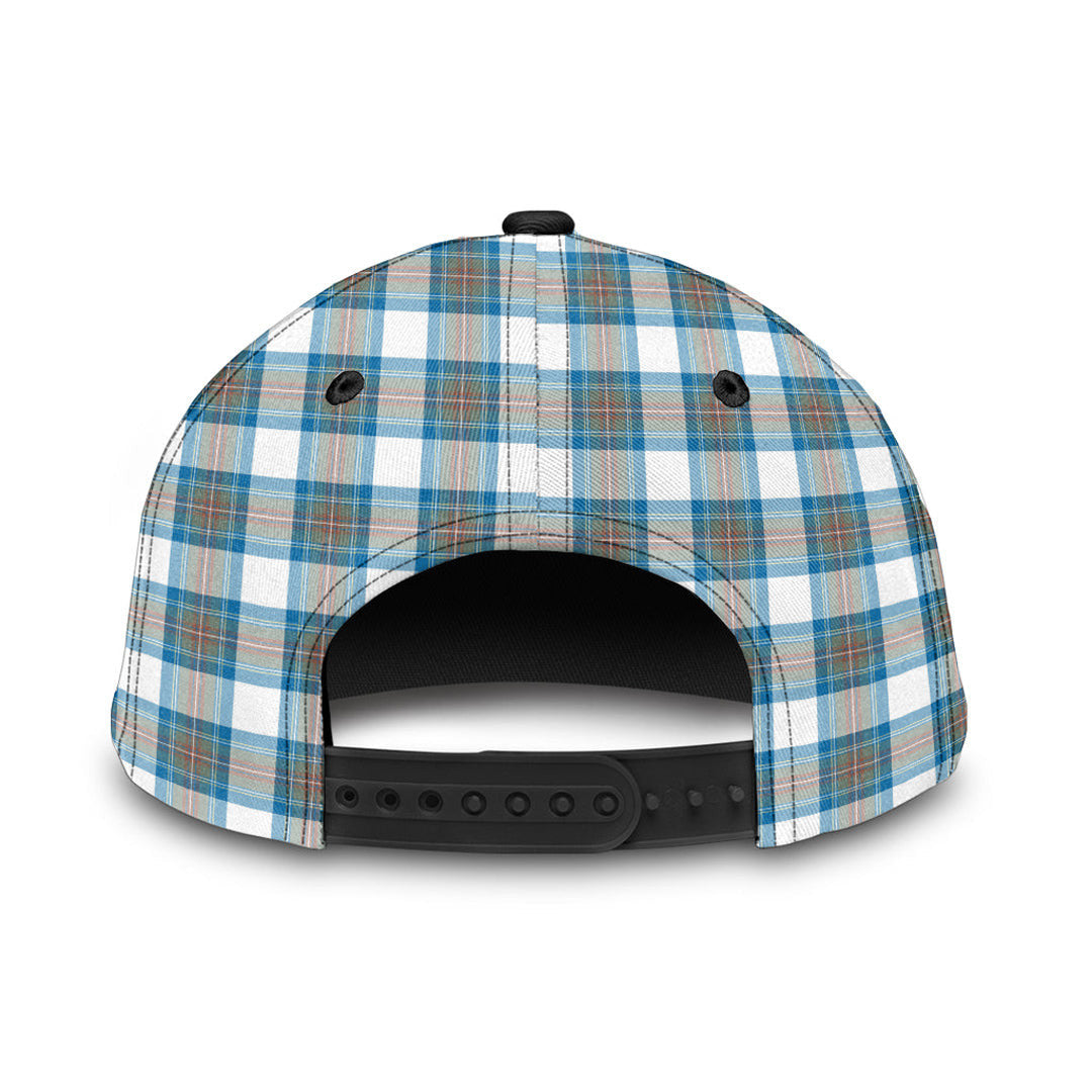 Stewart Muted Blue Tartan Plaid Classic Cap