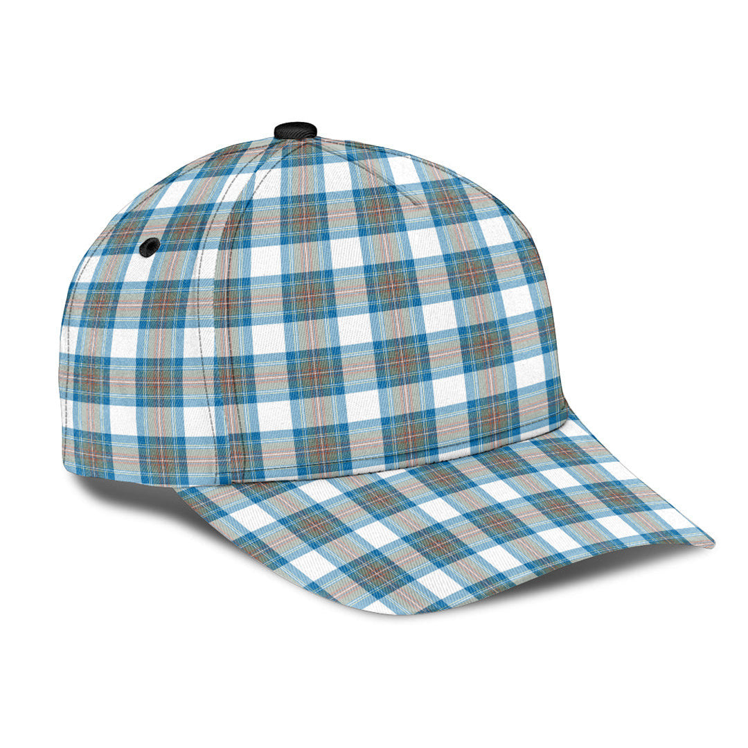 Stewart Muted Blue Tartan Plaid Classic Cap