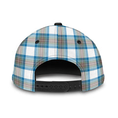 Stewart Muted Blue Tartan Crest Classic Cap