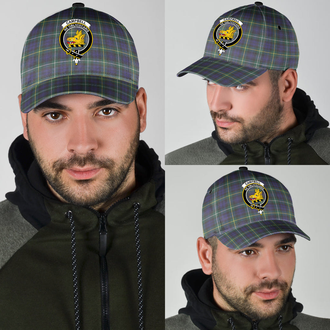 Campbell Argyll Modern Tartan Crest Classic Cap
