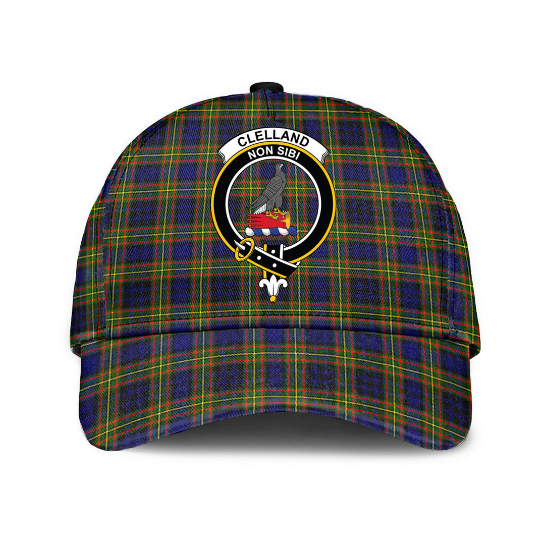 Clelland Modern Tartan Crest Classic Cap