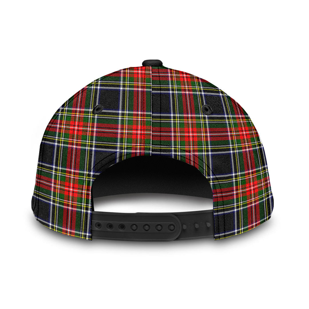 Stewart Black Tartan Crest Classic Cap
