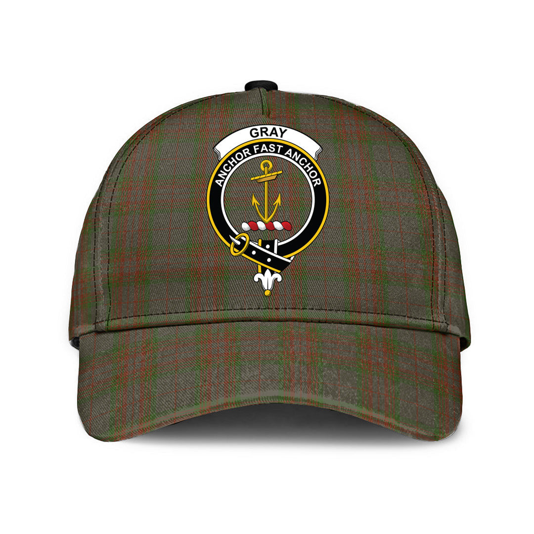 Gray Tartan Crest Classic Cap