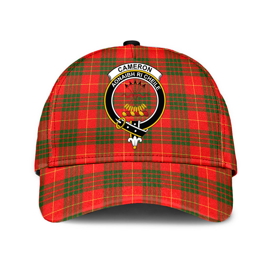 Cameron Modern Tartan Crest Classic Cap