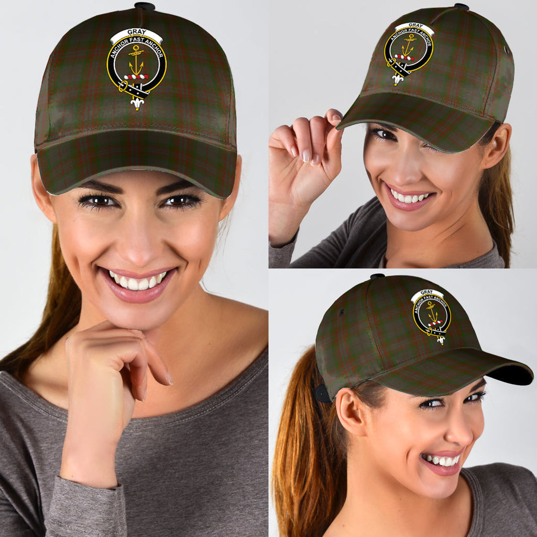 Gray Tartan Crest Classic Cap