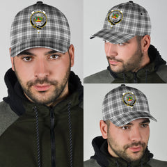 Douglas Grey Modern Tartan Crest Classic Cap