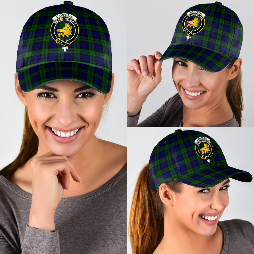 Campbell Modern Tartan Crest Classic Cap
