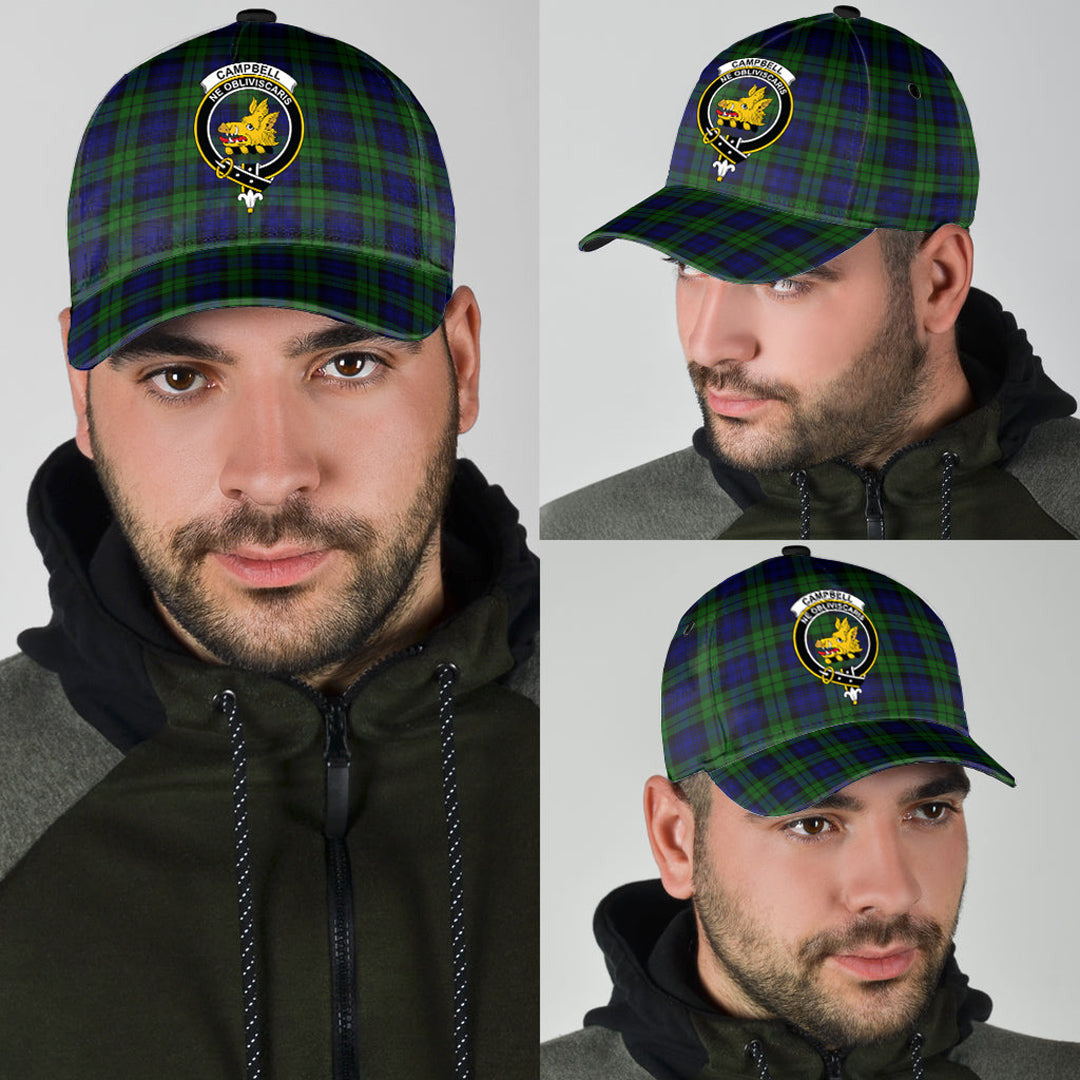 Campbell Modern Tartan Crest Classic Cap