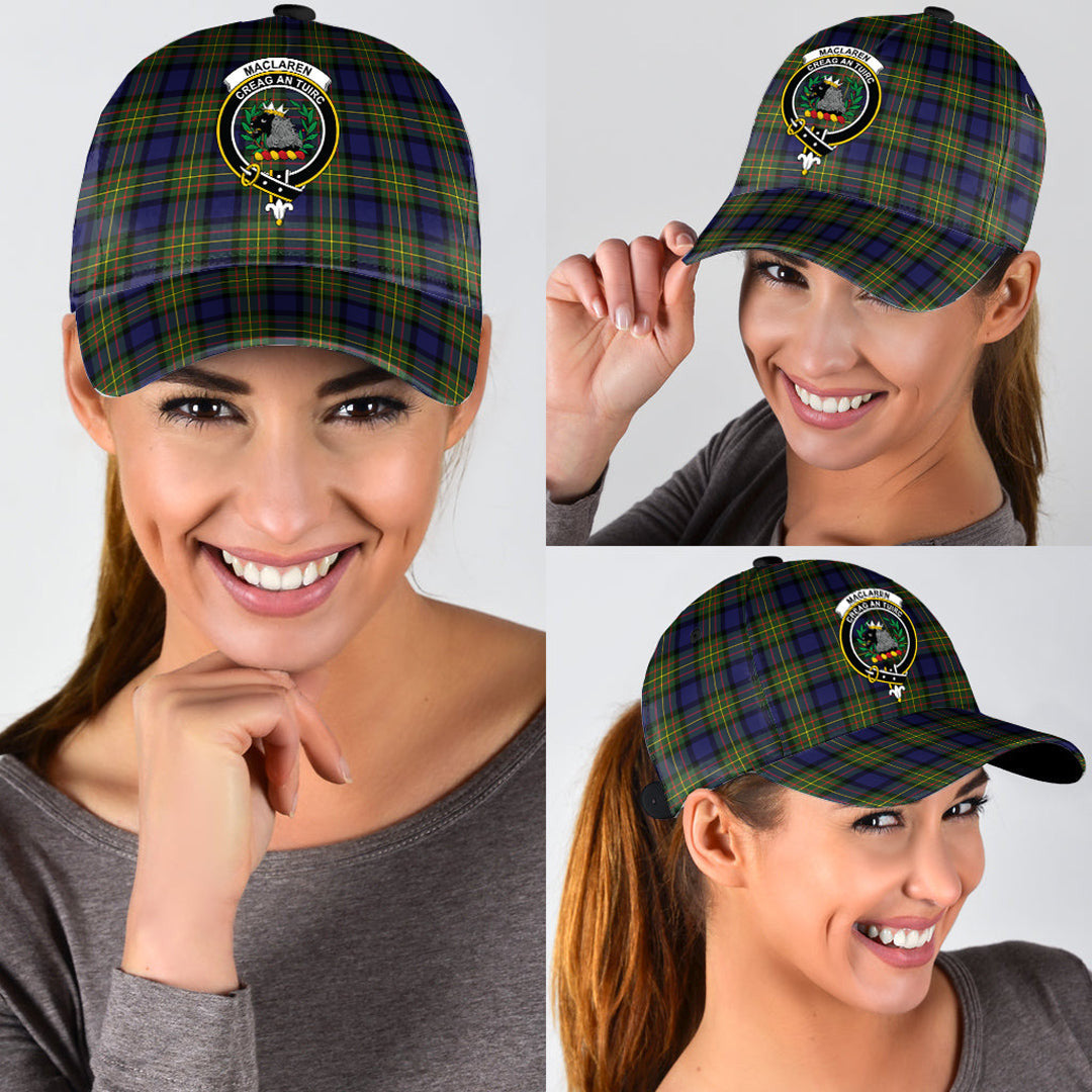 MacLaren Modern Tartan Crest Classic Cap